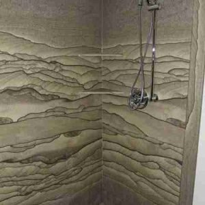 grout free marble shower walls